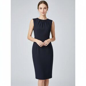 Talbots Womens 12 Cocktail Sleeveless  Sheath Dress Black Color